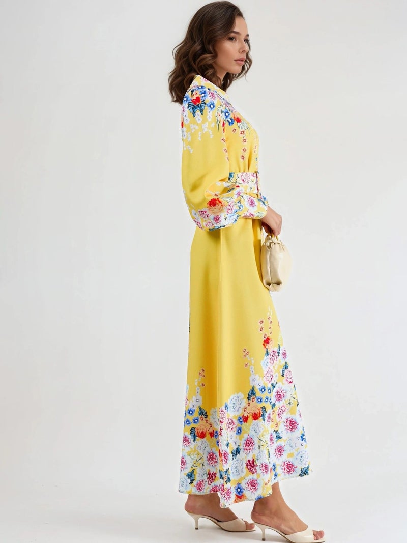 Jennyfer فستان ماكسي مزخرف بأزرار - Image 4