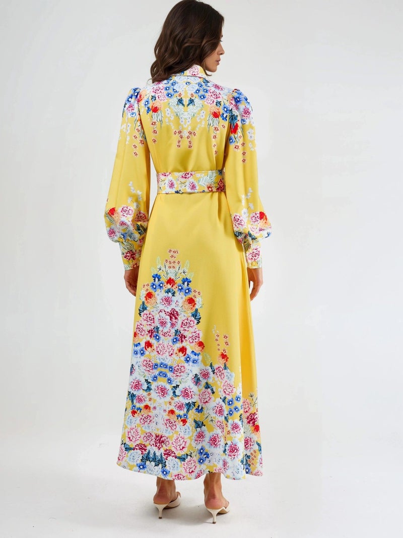 Jennyfer فستان ماكسي مزخرف بأزرار - Image 3