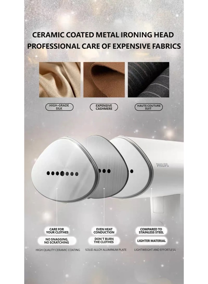 Philips 3000 Series/STH3020 Handheld Garment Steamer - Stream White, 1000W High Power, 30-Second Quick Steam, 100ml Water Tank, Portable Ironing Essential for Home and Travel 100 ml 1000W WHITE 100 ml 1000 W STH3020 WHITE - Image 3