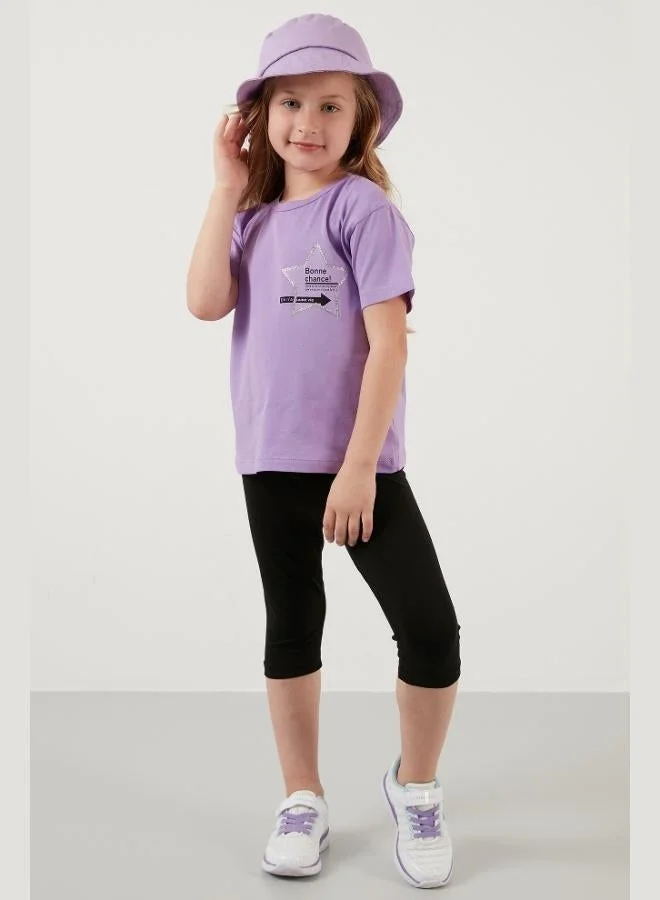 Lela Lela Printed Crew Neck Cotton T-Shirt Girl's T-Shirt 6211046