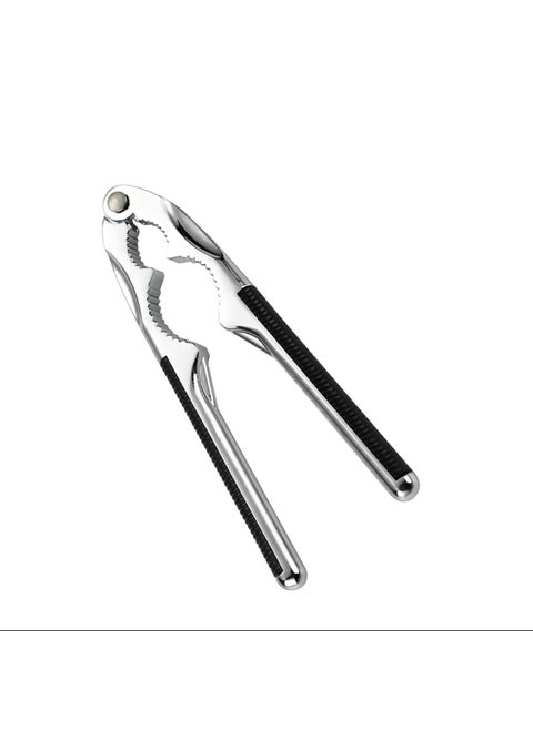 MOMISY Walnut Cracker Tools Heavy Duty Nut Crackers for Walnuts Pistachio Stainless Steel Cracker Opener NonSlip Handle Pack 1 BlackSmall