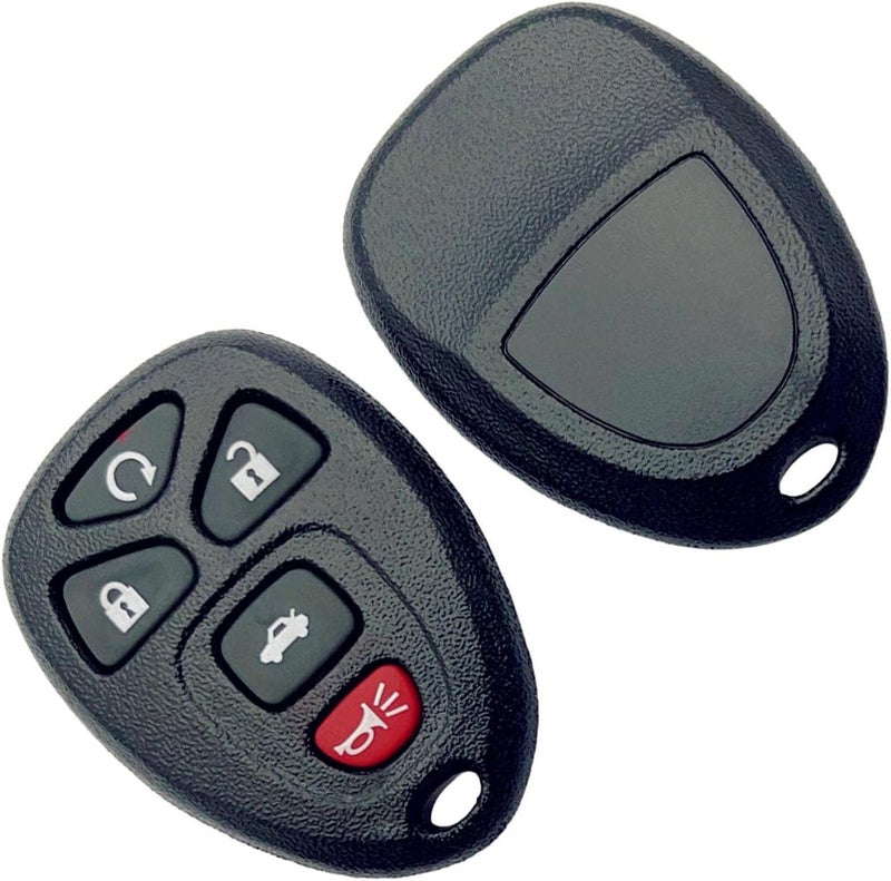 ADUDS Key Fob Shell Replacement for Cadillac DTS/Chevy Impala Monte Carlo 2006-2013 (OUC60270, OUC60221) 5 Button Car Keyless Entry Remote Control Key Fob Case Cover (5 Button-A) - Image 3