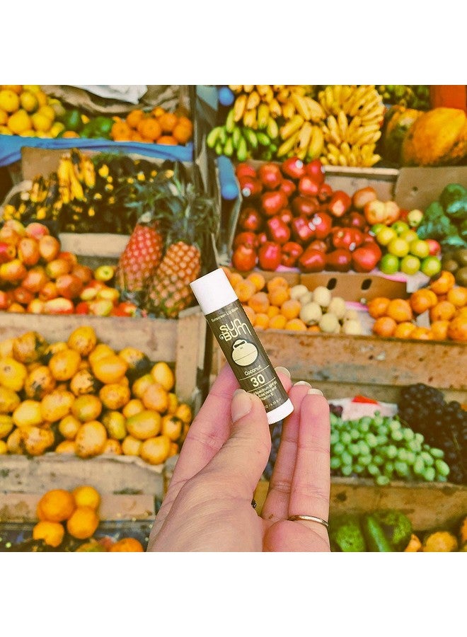 Sun Bum Lip Balm Spf 30 0.15 Ounce Stick Broad Spectrum Uva Uvb Protection Hypoallergenic Paraben Free Gluten Free Vegan The Originals Variety Pack 7 Pack - Image 3