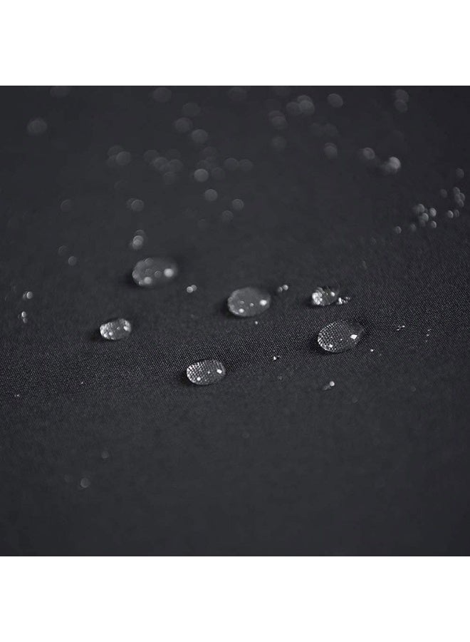 AIWANTO Heavy-Duty Waterproof Patio Furniture Cover – Rectangular 420D Oxford Fabric Outdoor Table & Chair Protector, UV-Resistant Dustproof Cover with Drawstring Cord Stopper & Storage Bag – Black - Image 2