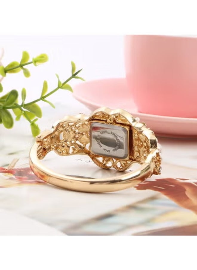 QUARTZ Fashion Pearl Diamond Bracelet Watch Exquisite Ladies Watch Handmade Pearl Bracelet Watch  - Image 3