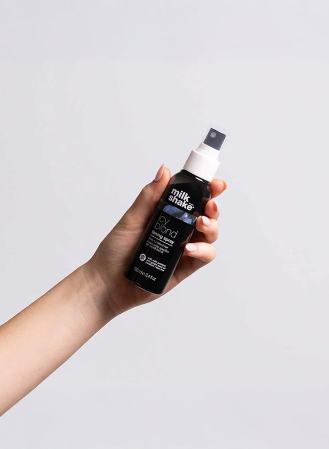 Milk Shake Toning Spray for Blonde Hair with Black Pigment - Counteracts Yellow & Orange Tones, Hydrates & Adds Shine for a Cool, Icy Finish (100 ml) - Image 5