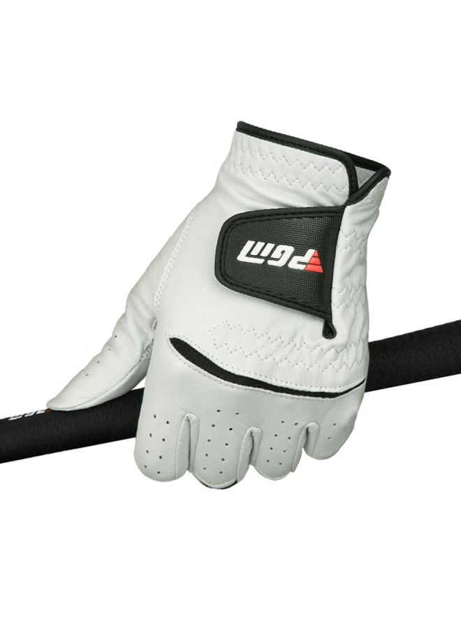 Pgm Golf Gloves Men's Lambskin High-quality Non-slip Left Hand 2-pack Size 23 - Image 1