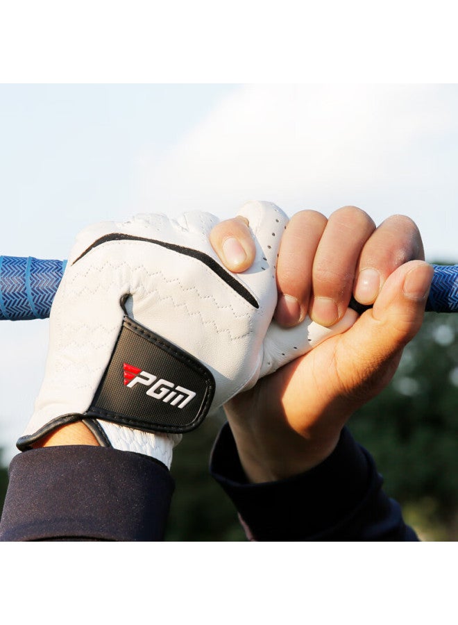Pgm Golf Gloves Men's Lambskin High-quality Non-slip Left Hand 2-pack Size 23 - Image 4