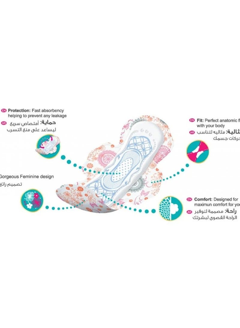 كوتكس ماكسي بروتكت فوط صحية حجم عادي بالأجنحة - 50 فوطة - Image 2