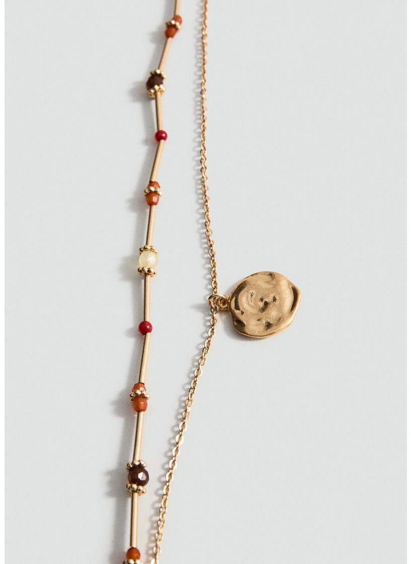 MANGO Double-Pendant Necklace  - Image 3