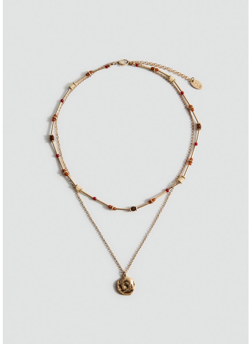 MANGO Double-Pendant Necklace  - Image 1