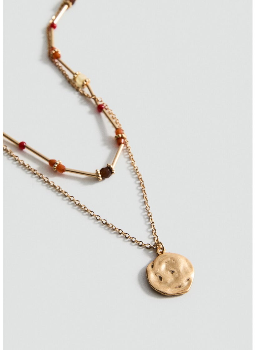 MANGO Double-Pendant Necklace  - Image 2