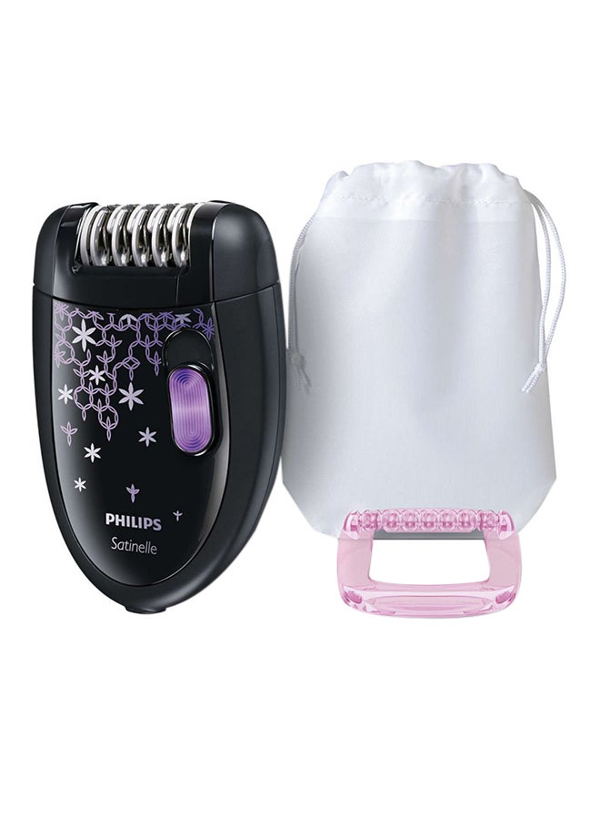 Philips Satinelle Essential Compact Epilator Black/Pink/White - Image 1