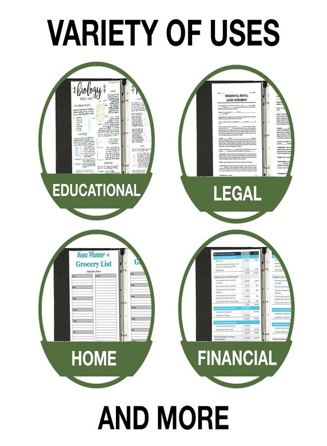 سامسيل واقيات أوراق سامسيل، واقيات مستندات مقاس 8.5 × 14 بوصة للمجلدات القانونية، متينة، شفافة، مقاس قانوني، تحميل علوي، خالية من الأحماض، عبوة من 30 قطعة - Image 5