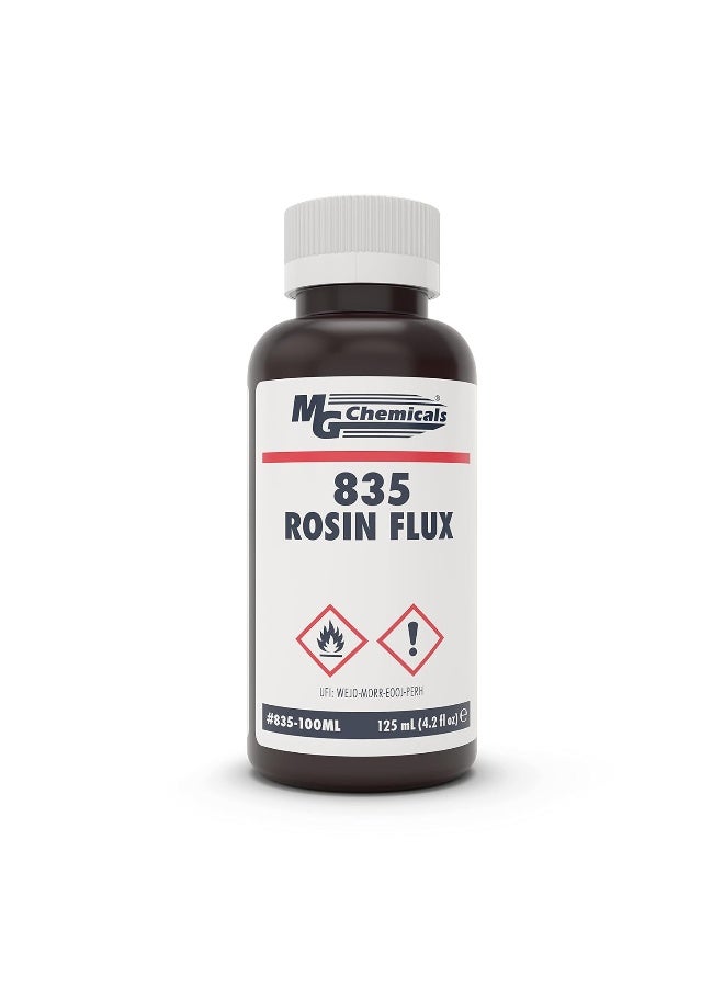 MG Chemicals MG Chemicals - 835-100ML Liquid Rosin Flux, for Leaded and Lead Free Solder, 125 ml Bottle  - Image 1