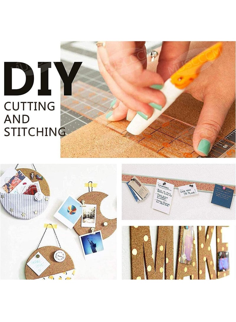 8 Pieces of Hexagonal Cork Board Self Adhesive DIY Wall Bulletin Board with 50 Pushpin Pins for Home Decor Photo Hanging Office Memo Message Board 20x17.3x0.6cm - Image 5