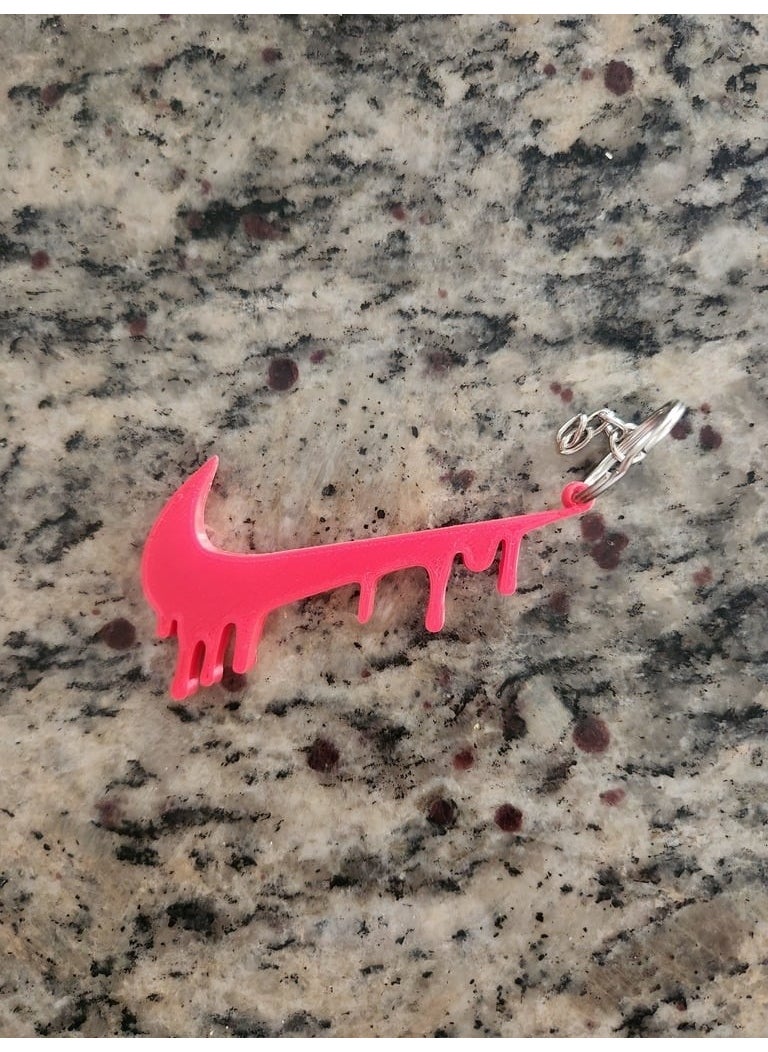 Internos Design - Melting Effect Nike Symbol Keychain - Image 1