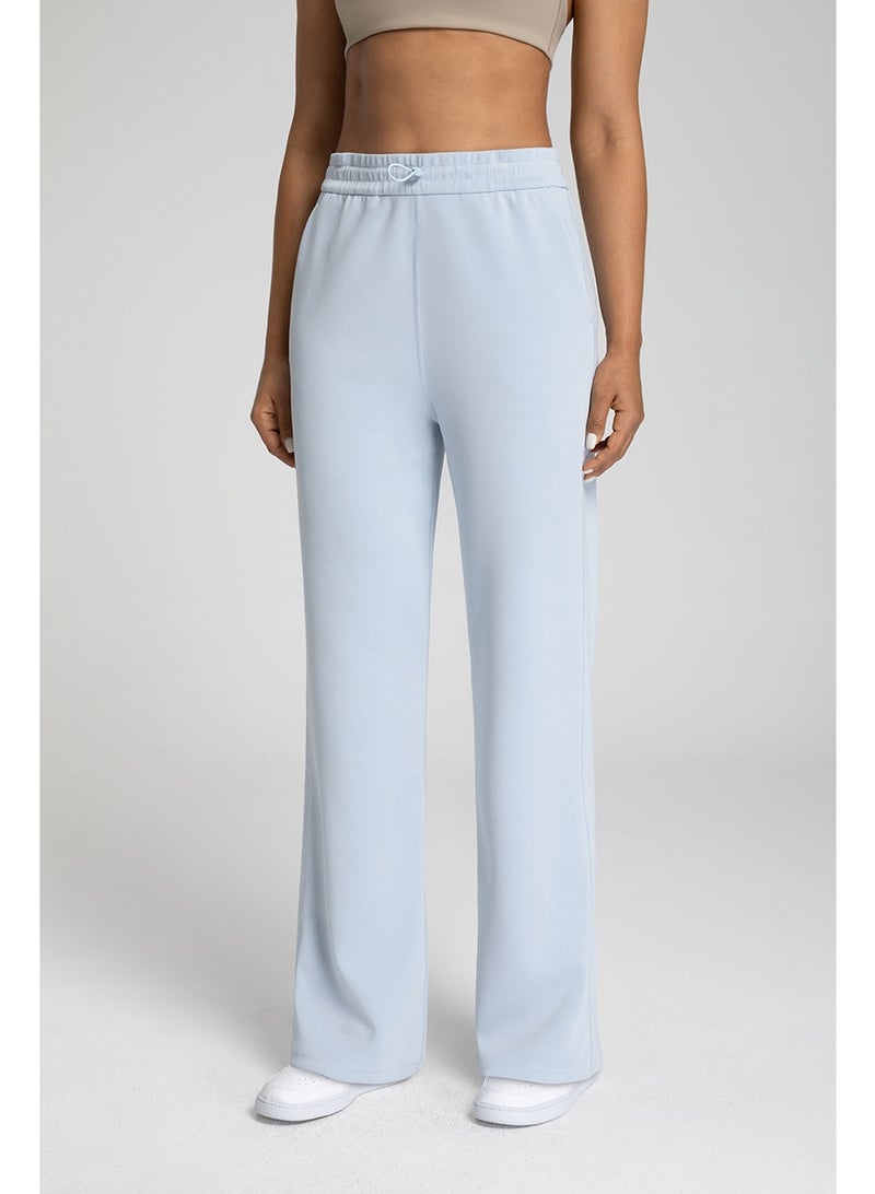 Women's High-Waisted Modal Wide Leg Yoga Pants - Sand Wash Air Layer Loose Casual Sports Trousers with Drawstring - Image 3
