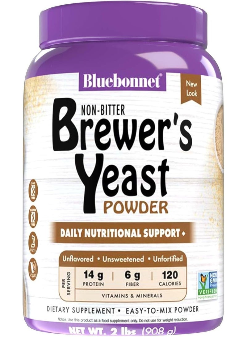 Bluebonnet Nutrition Super Earth Brewers Yeast Powder, Super Food, Whole Food, Source for Vitamins, Great Tasting, Vegan, Vegetarian, Non GMO, Gluten Free, Soy Free, Milk Free, Kosher, 2 lb Packaging May Vary - Image 1