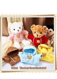 NIBEMINENT Teddy Bear Clothes, Doll Hoodie Tee Fit 14-18 Inches Stuffed Dolls, Shirt, Sublimation Animal Make Your Own Animals Plush Clothes 5 PCS  - Image 3