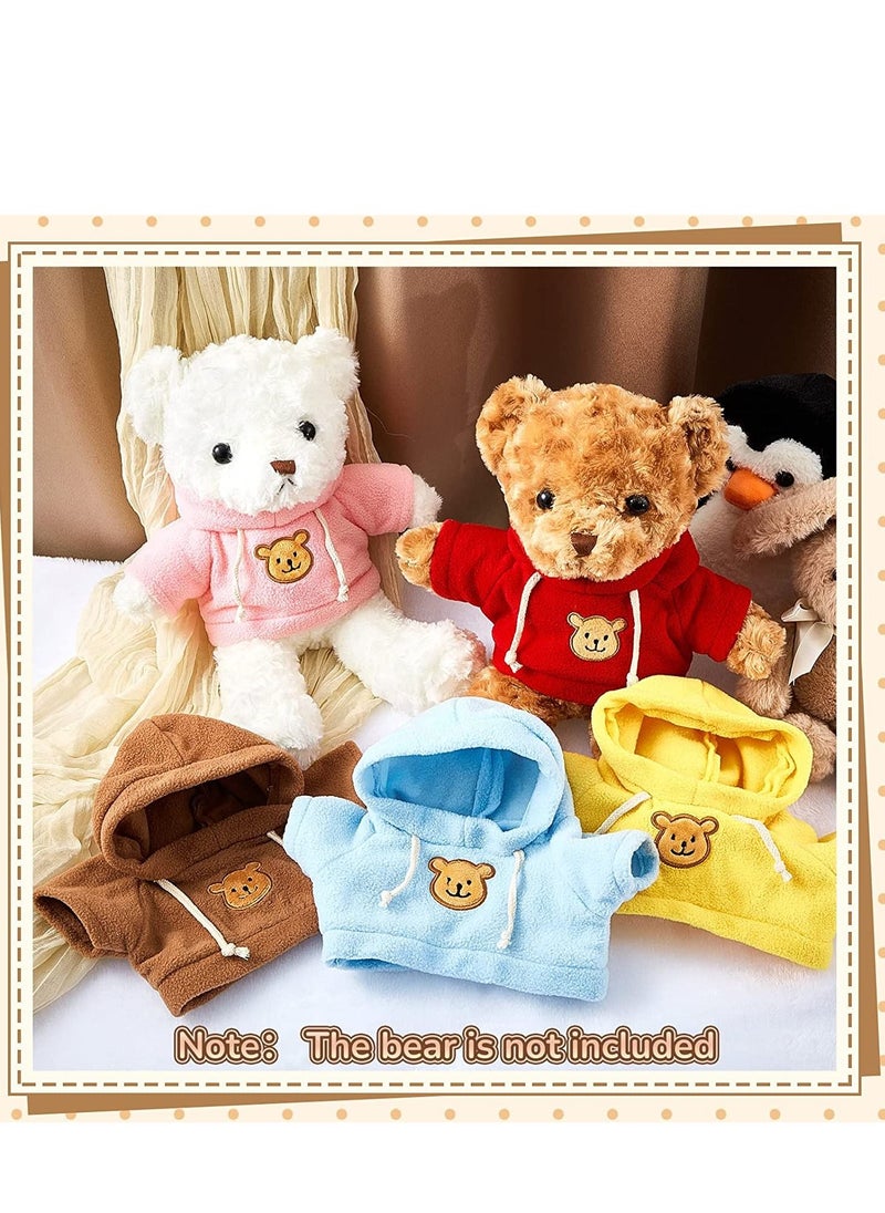 NIBEMINENT Teddy Bear Clothes, Doll Hoodie Tee Fit 14-18 Inches Stuffed Dolls, Shirt, Sublimation Animal Make Your Own Animals Plush Clothes 5 PCS  - Image 3