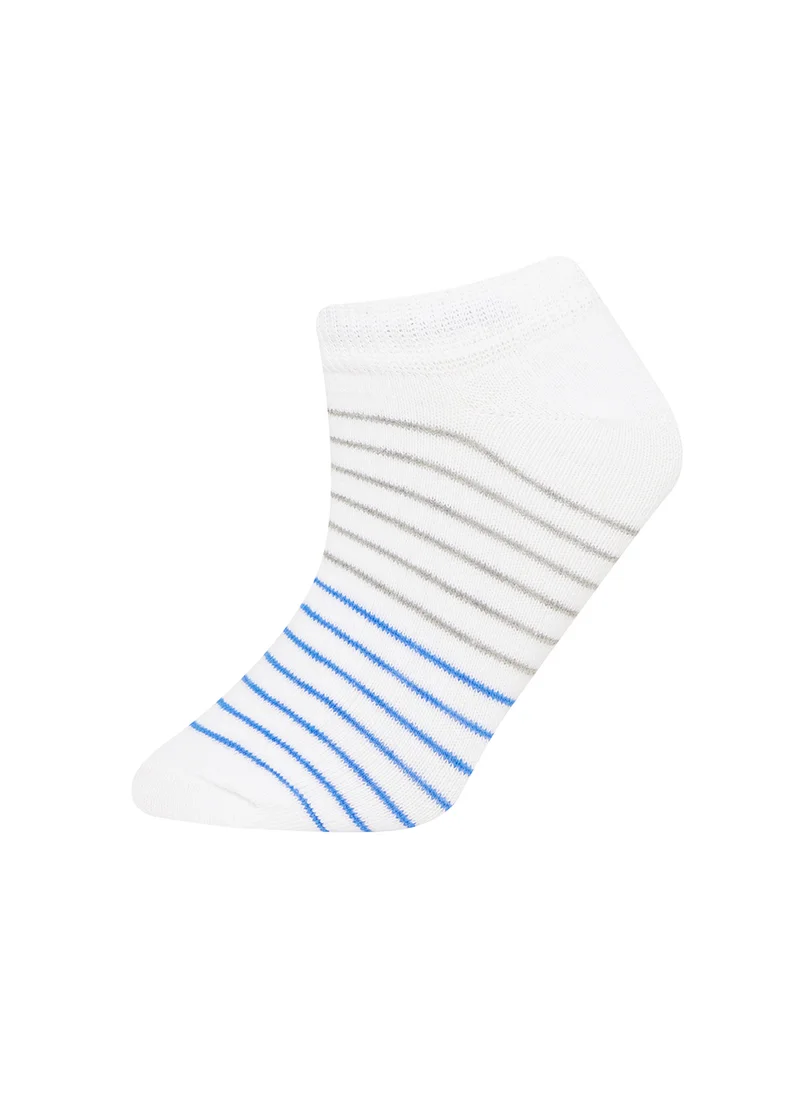 ديفاكتو 3-Pack Cotton Striped Ankle Socks