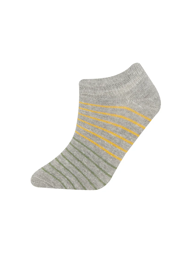 DeFacto 3-Pack Cotton Striped Ankle Socks