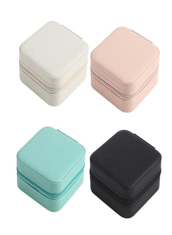 TECHNOWAYS SOLUTION Jewelry Travel Case Small Travel Jewelry Organizer, Portable Jewelry Box Travel Mini Storage Organizer Portable Storage Box For Rings Earrings (Multicolour) - Image 2