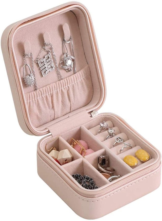 TECHNOWAYS SOLUTION Jewelry Travel Case Small Travel Jewelry Organizer, Portable Jewelry Box Travel Mini Storage Organizer Portable Storage Box For Rings Earrings (Multicolour) - Image 1