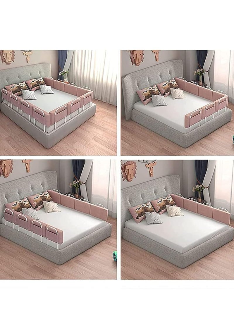 Bed Rail Bed Rail Guards for Toddlers Safe Bed Side Rail Height Adjustable Baby Safety Bed Protective Fence Easy Installationl (50*7*28CM, 2pcs)  - Image 5