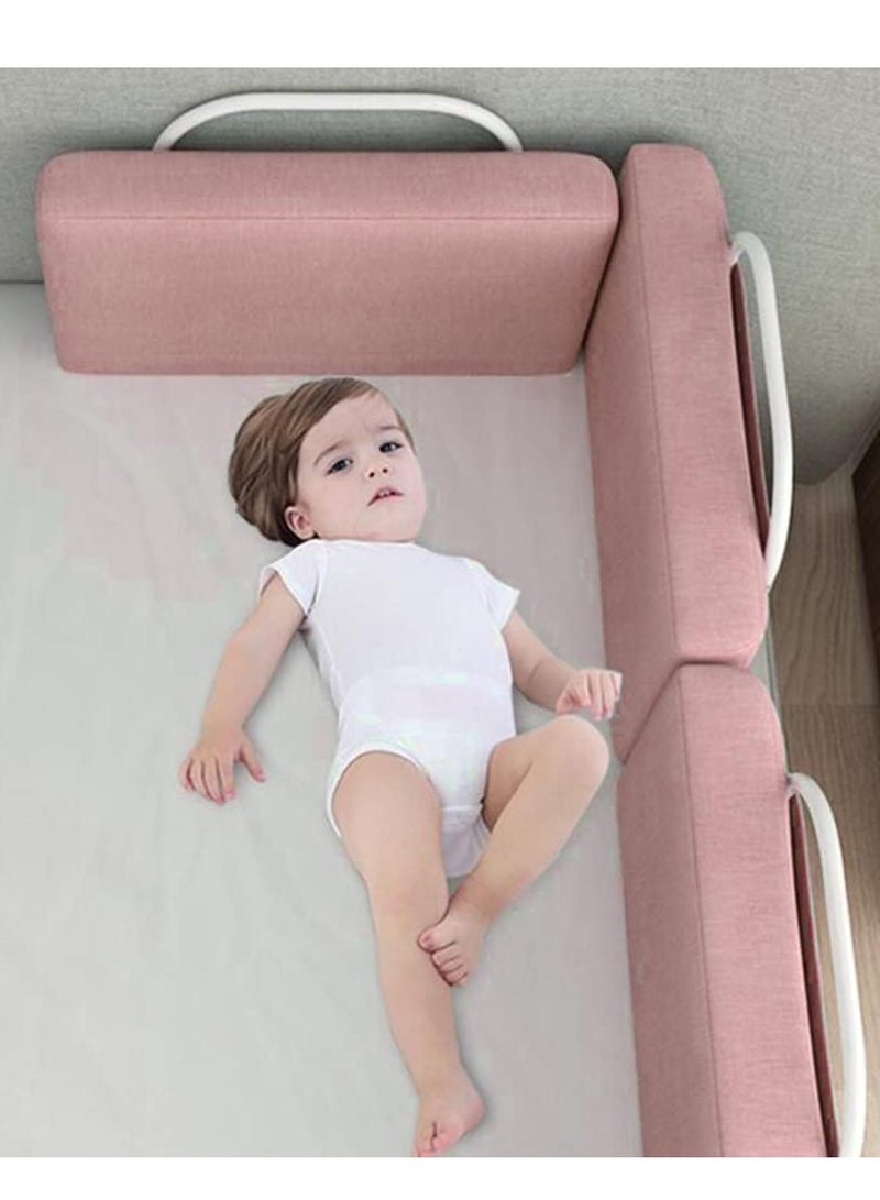 Bed Rail Bed Rail Guards for Toddlers Safe Bed Side Rail Height Adjustable Baby Safety Bed Protective Fence Easy Installationl (50*7*28CM, 2pcs)  - Image 2