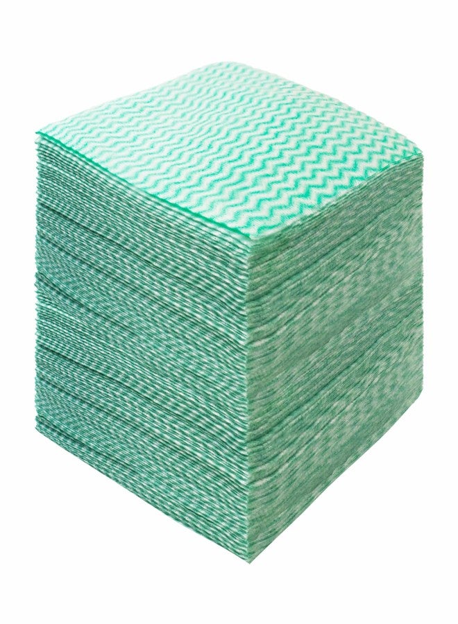 JEBBLAS 100Pack Reusable Cleaning Cloths 11.8‘’x11.8‘’ Handi Wipes Reusable Cloths Dry Cleaning Cloths Dish Towel Dish Cloths for Kitchen, Green - Image 1