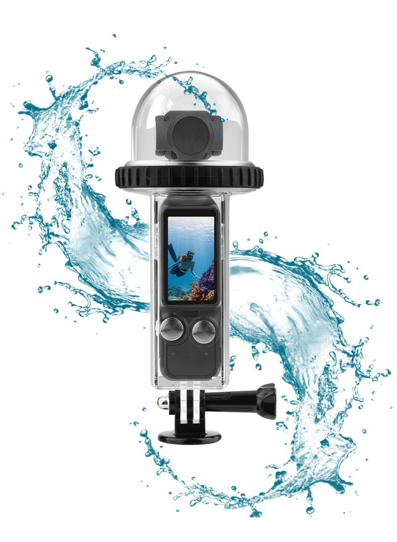 BRDRC For DJI OSMO POCKET 3 Waterproof Case 40m Diving Housing – High Transparency PC Material, Pressure Resistant, Dual Ports, Anti-Fog Seal – Underwater Protection for Action Camera  - Image 1