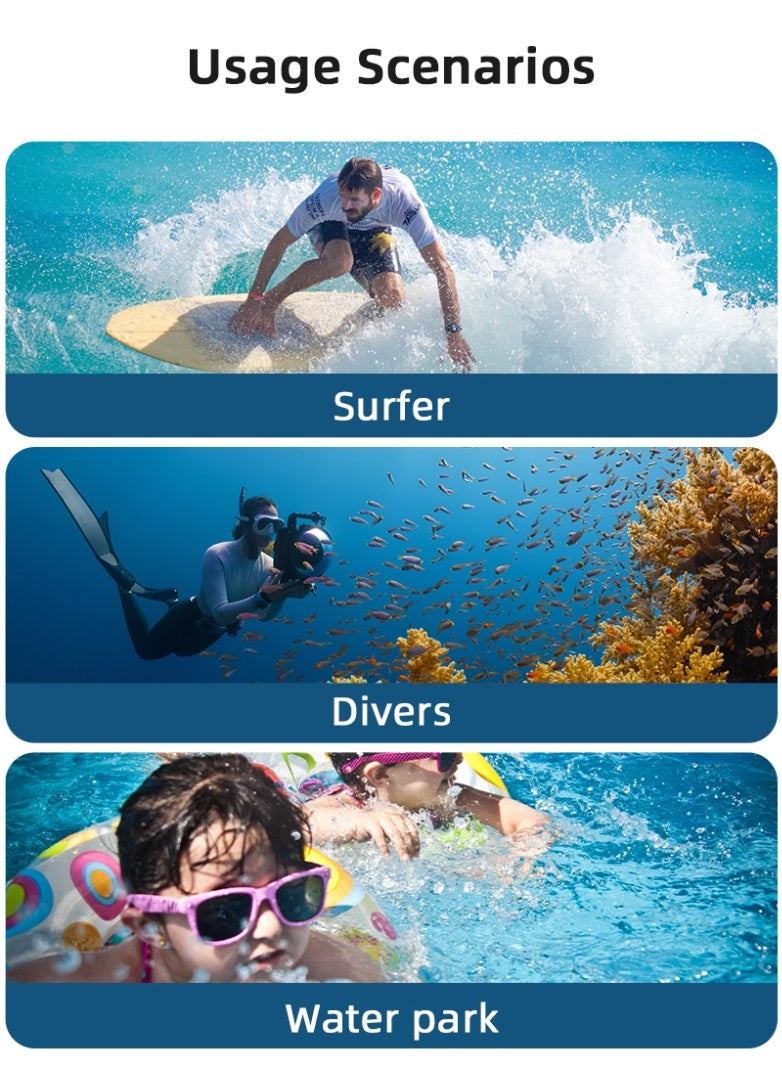 BRDRC For DJI OSMO POCKET 3 Waterproof Case 40m Diving Housing – High Transparency PC Material, Pressure Resistant, Dual Ports, Anti-Fog Seal – Underwater Protection for Action Camera  - Image 3