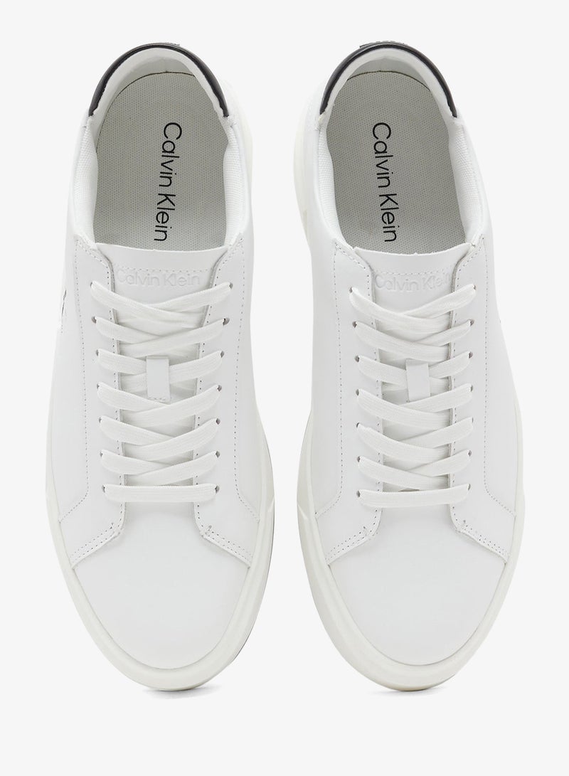 Calvin Klein Jeans Leather Cupsole Trainers - Image 4