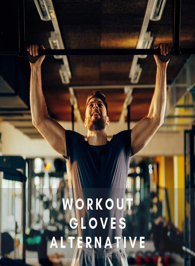 CF Rubber Sports CF-GG-02 Weight Lifting Gym Grips Pads Hand Training Bar Straps Wrap Gloves for Size - Adult and Youth, Black - Image 3