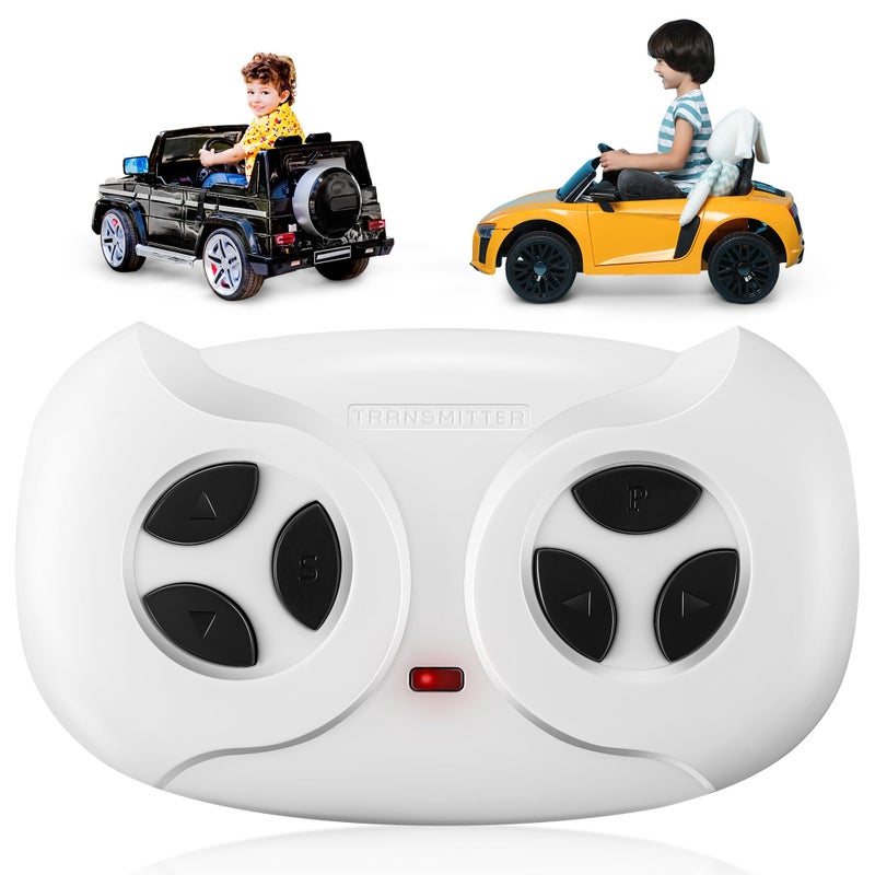 Saillong 2.4G Remote Control for Kids Electric Car, White Remote Control for 12V Electric Ride On Car/Truck/Toddler Cars, Controller Transmitter Accessories Compatible with JR1603, JR1602FCC, HY2012 - Image 5