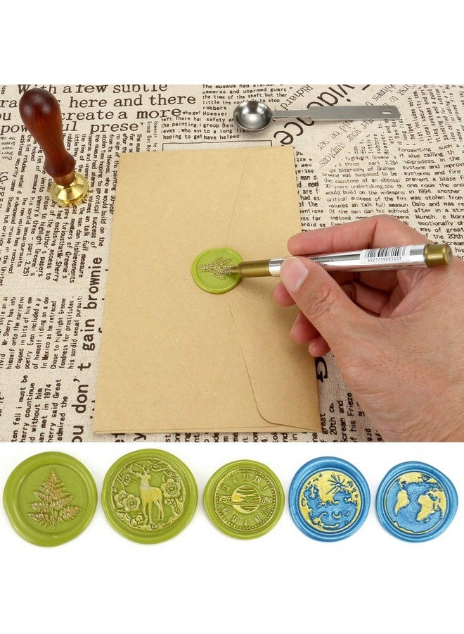 Yoption Wax Seal Pen Kit Yoption 4 Pieces Metallic Pen For Decorating Sealing Stamp Wedding Invation Seals - Image 5
