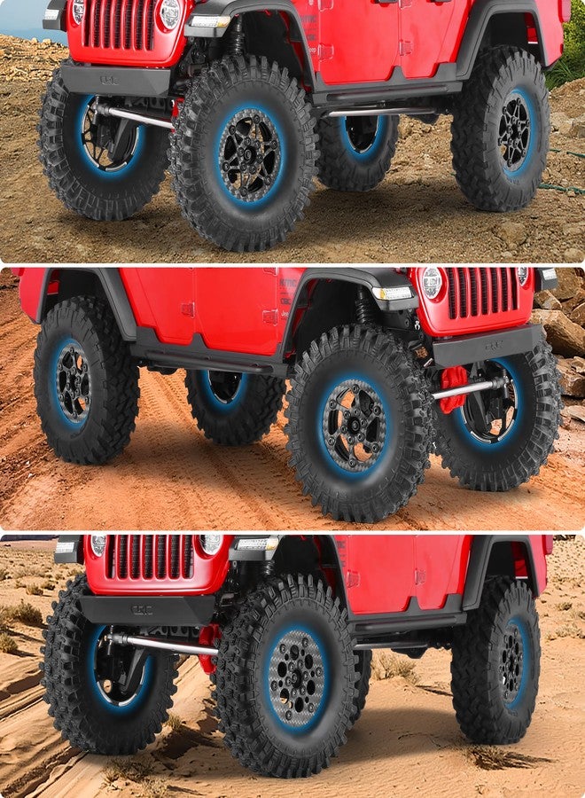 COOWOO Carbon Fiber 1.9 Inch RC Wheels Upgrade Parts for 1/10 RC Trucks (Set of 4) - Precision CNC Machined for Enhanced Performance and Durability - Image 4