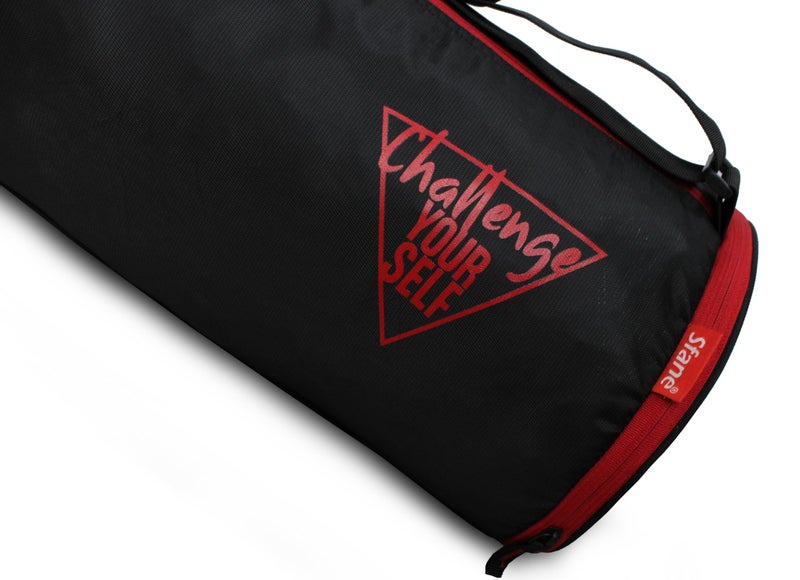 Sfane Gym Bags for Men with Separate Shoe Compartment Sports Gym Bags for Women Unisex Duffle Bags for Gym for Carry & Travel Adjustable Duffel Bags Sports Bag - Black & Red - Image 4