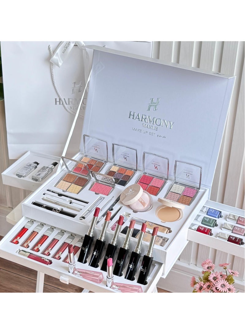 هارموني بيوتي  افضل طقم مكياج فاخر للعروس 2025 جميع منتجات التجميل في علبة واحده - Image 1