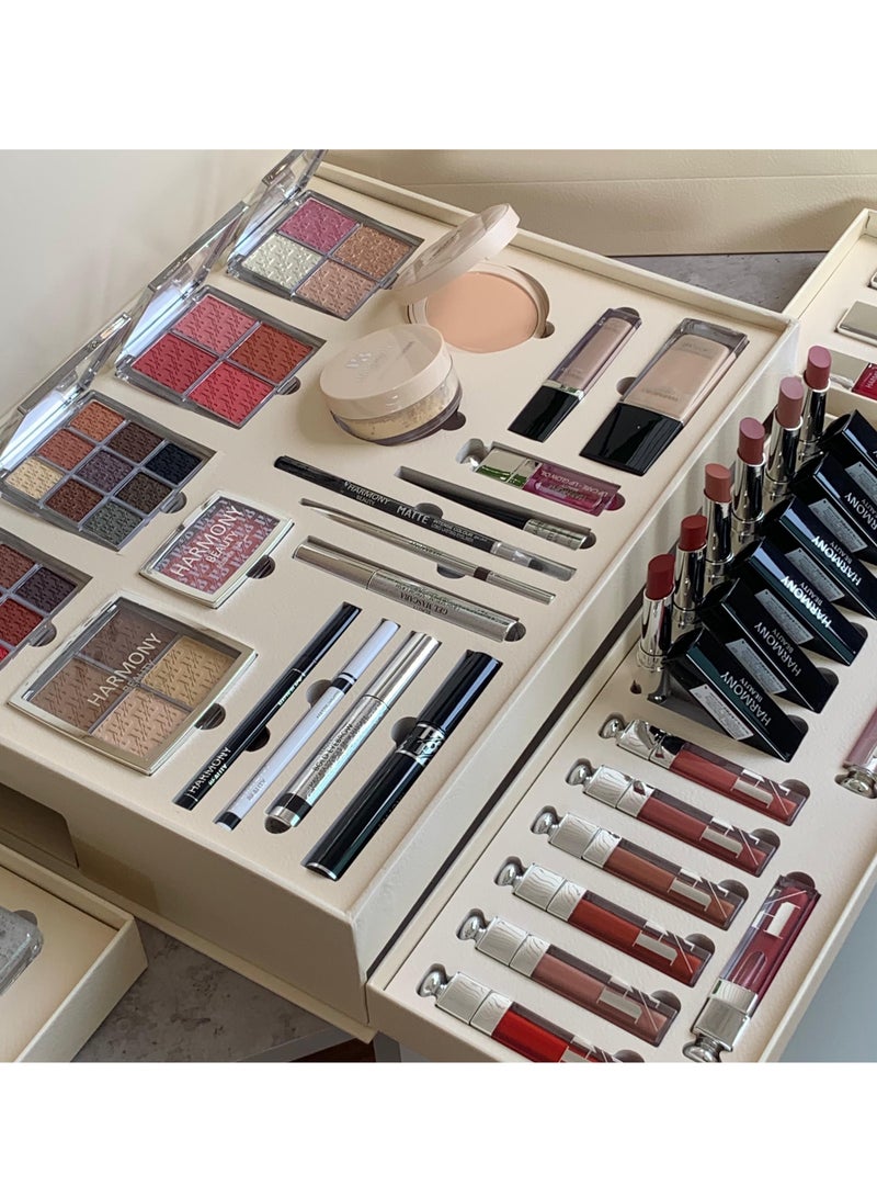 هارموني بيوتي  افضل طقم مكياج فاخر للعروس 2025 جميع منتجات التجميل في علبة واحده - Image 5