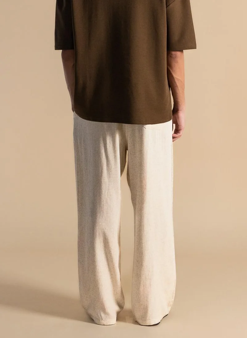 SHAPES LINEN RELAXED-FIT COMFORT TROUSERS