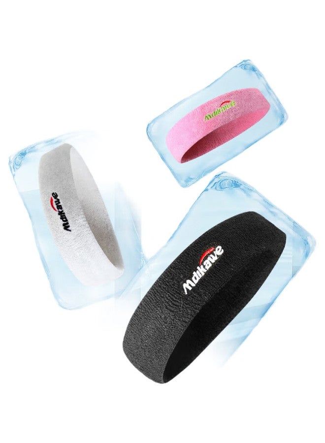 Mdikawe Sports Headband For Men And Women, Sweat-Absorbing Headband, Sweat-Stopping Band, Running Sweat-Guiding Band, Basketball Sweat-Proof Headband, Single Gray - Image 1