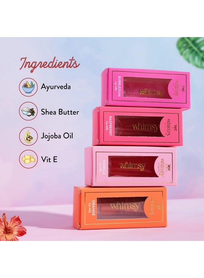 Whimsy Beauty Natural, Organic Tinted Lip Balm- Lip Jelly For for Kids| Lip Balm for Dry & Chapped Lips| Hydrated and Nourishing Lips| All Skin Type| Intense Care |Non-Sticky| Lip balm for Soft, Smooth, Moisturised Lips (Raspberry) - Image 3