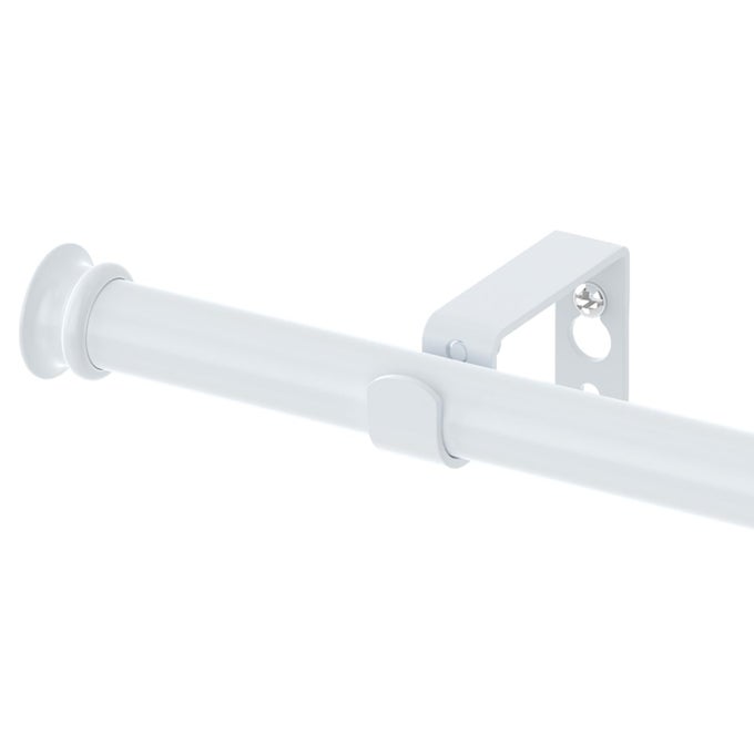 CURTAIN RODS 58 INCH CURTAIN RODS FOR WINDOWS 30 TO 116 INCH WITH BRACKETS EASY TO INSTALL FOR BEDROOM LIVING ROOM KITCHENWHITE