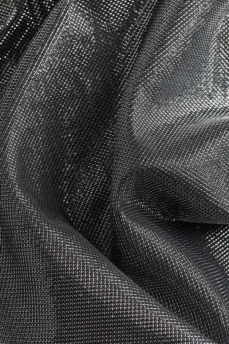 H&M Shiny shoulder-pad dress