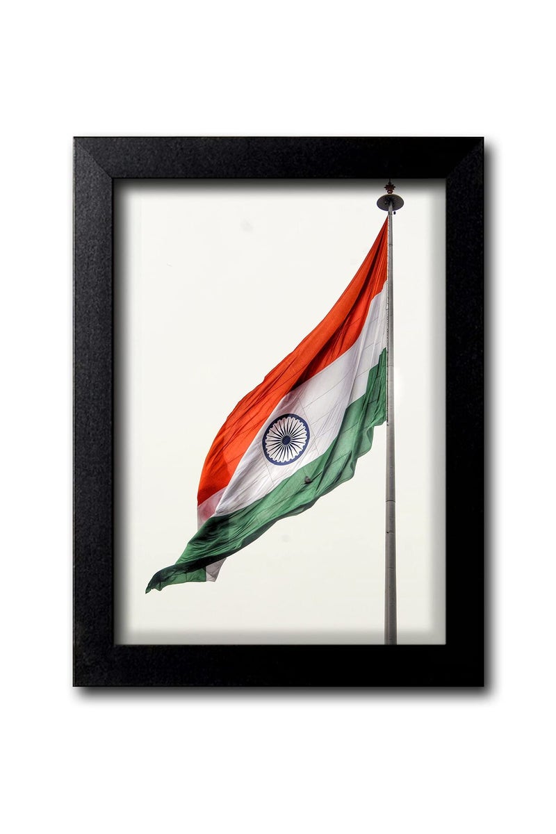 Blue Nexus Indian Flag Tiranga Wall Poster with Frame - Image 1