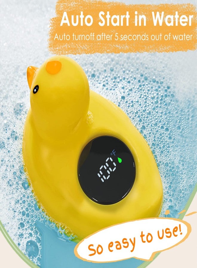 IOG Baby Bath Tub Thermometer for Newborn - Bathtub Water Temperature Thermometer for Toddler, Safety Floating Bathing Tub Toy Newborn Bath Essentials, Gift for Mom Kid Girls Boys (Duck) - Image 3