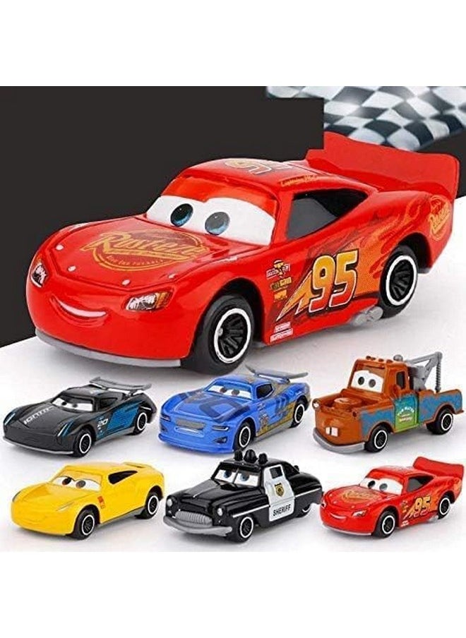 Sky Tech Sky Tech® Mini Metal Die Cast Car Set of-6 Toy Vehicle Play Set Free Wheel High Speed Unbreakable Car for Kids, Small Racing Car for Exciting Playtime Adventures, Movie Vehicles Car for Kids  - Image 2
